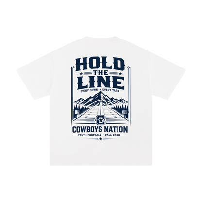 Unisex Pure Cotton T-Shirt // White w/ Heritage Navy Contrast Print