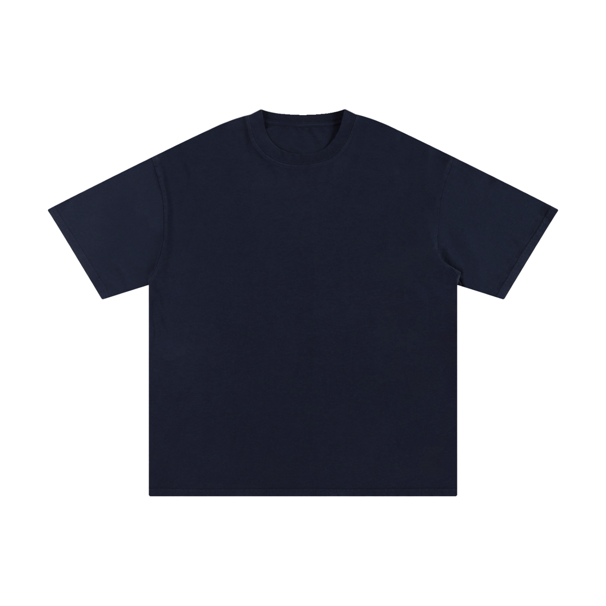 Unisex Pure Cotton T-Shirt // Navy Blue w/ Elevated Navy Tonal Print